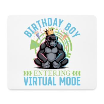 Anniversaire Gamer VR - Tapis de souris (format paysage) - blanc - Devant