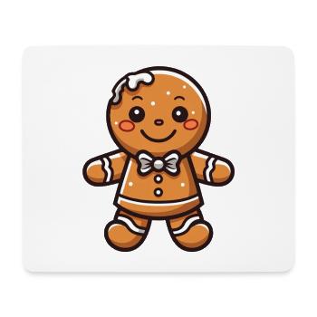 Christmas Gingerbread Baking Cookie - Mouse Pad (horizontal) - white - Front