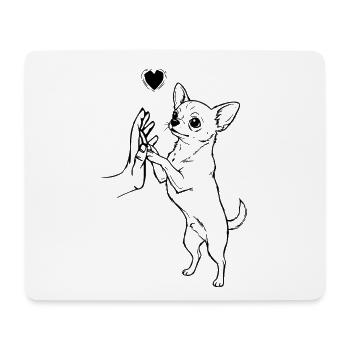Chihuahua Love Hundebesitzer - Mousepad (Querformat) - Weiß - Vorne