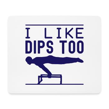 Fanatiques de fitness J’aime aussi les trempettes Gymnastique suédoise Gym - Tapis de souris (format paysage) - blanc - Devant