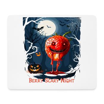 Halloween Zombie Erdbeere  - Mousepad (Querformat) - Weiß - Vorne