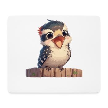 Spechte Specht - Mousepad (Querformat) - Weiß - Vorne