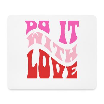 It It Love Retro Lettering - Mouse Pad (horizontal) - white - Front