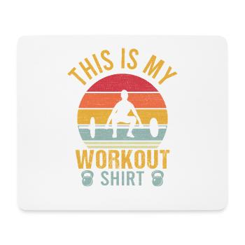 Bodybuilding Fitness Vintage Gym Athleten Workout - Mousepad (Querformat) - Weiß - Vorne