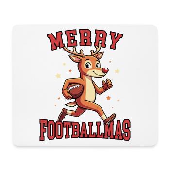 Joyeux Footballmas - Tapis de souris (format paysage) - blanc - Devant