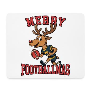 Joyeux Footballmas - Tapis de souris (format paysage) - blanc - Devant