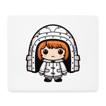 Winter Eskimo Igloo Comic - Mouse Pad (horizontal) - white - Front