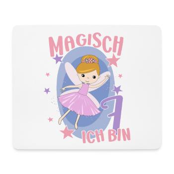 7ème anniversaire fée 7 ans fille anniversaire motif - Tapis de souris (format paysage) - blanc - Devant