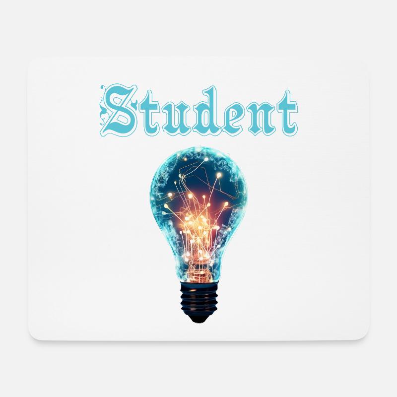 Student Design – Light Bulb Energy & Inspiration - Mouse Pad (horizontal) - white
