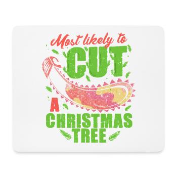 Weihnachtsbaum Züchter Likely Cut Christmas Tree - Mousepad (Querformat) - Weiß - Vorne