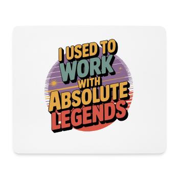J’avais l’habitude de travailler avec Legend - Tapis de souris (format paysage) - blanc - Devant