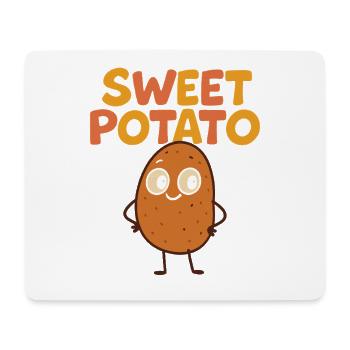 Cute Potato Cartoon Motif - Mouse Pad (horizontal) - white - Front