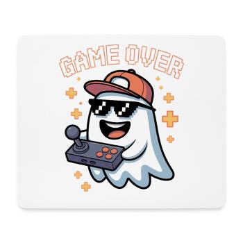 Retro Gamer Halloween Geist - Mousepad (Querformat) - Weiß - Vorne