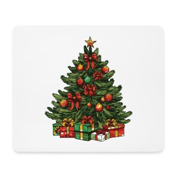 Tanne Xmas Weihnachten - Mousepad (Querformat) - Weiß - Vorne