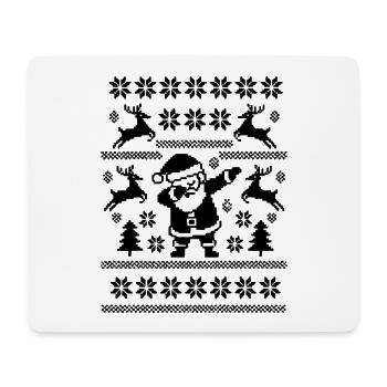Dabbing Christmas Man Kunst - Mousepad (Querformat) - Weiß - Vorne