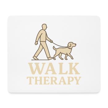 Walk Therapy – Dog Walk Design - Mouse Pad (horizontal) - white - Front
