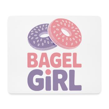 Bagels Saying Bagel Girl Funny Bagels Gift - Mouse Pad (horizontal) - white - Front