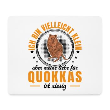 Quokka, peut-être un petit kangourou à queue courte - Tapis de souris (format paysage) - blanc - Devant