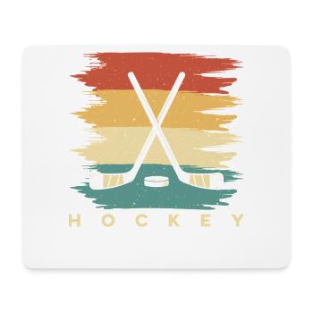 Hockey sur glace Hockey Hockey Joueur de hockey - Tapis de souris (format paysage) - blanc - Devant