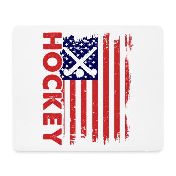Hockey sur glace Hockey Hockey Joueur de hockey - Tapis de souris (format paysage) - blanc - Devant