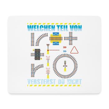Model Railway Model Railway - Mouse Pad (horizontal) - white - Front