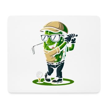 Kaktus Golfer Cartoon - Mousepad (Querformat) - Weiß - Vorne
