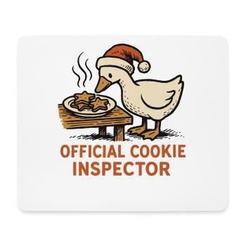 Goose Christmas Funny Santa Official Cookie - Mouse Pad (horizontal) - white - Front