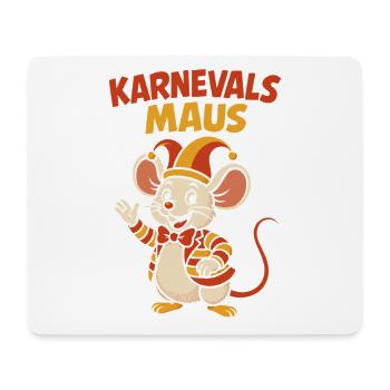 Karnevals Maus Cartoon - Mousepad (Querformat) - Weiß - Vorne