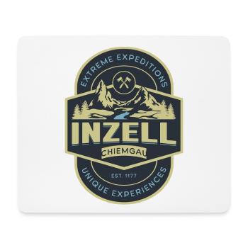 Inzell Chiemgau Mountains – Outdoor Adventure Badge - Mouse Pad (horizontal) - white - Front