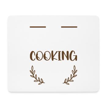 Ich liebe Kochen Herz-Design - Mousepad (Querformat) - Weiß - Vorne