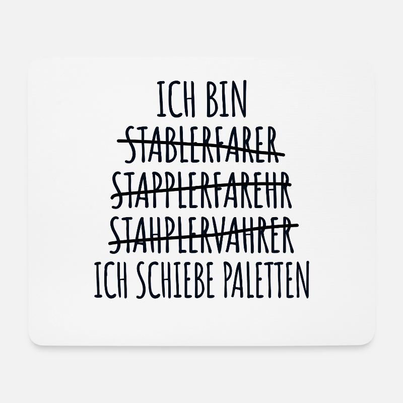 Staplerfahrer Gabelstaplerfahrer Lagerist Stapler - Mousepad (Querformat) - Weiß