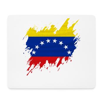 Drapeau du Venezuela, style déchiré - Tapis de souris (format paysage) - blanc - Devant