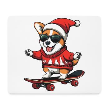Corgi Hund Weihnachten Lustig - Mousepad (Querformat) - Weiß - Vorne