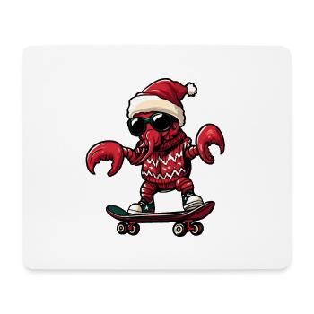 Hummer Krebs Weihnachten Lustig - Mousepad (Querformat) - Weiß - Vorne