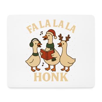 Christmas Goose Fa La La La Honk Funny Design - Mouse Pad (horizontal) - white - Front