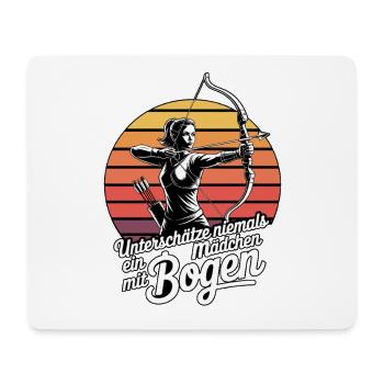 Archery design for archers and courses - Mouse Pad (horizontal) - white - Front