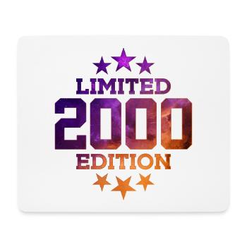 LIMITED EDITION 2000 25. GEBURTSTAG - Mousepad (Querformat) - Weiß - Vorne