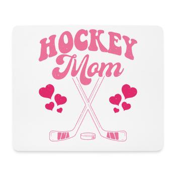 hockey mom - Mouse Pad (horizontal) - white - Front