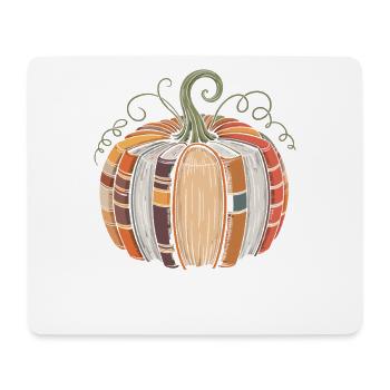 Bücherkürbis für Leseratten Kürbis Bücher - Mousepad (Querformat) - Weiß - Vorne