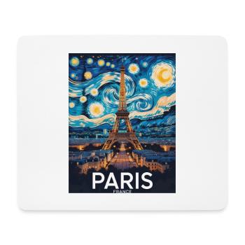 Paris - Tapis de souris (format paysage) - blanc - Devant