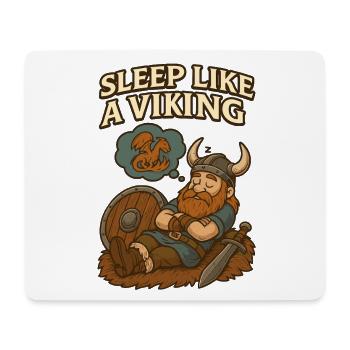 Sleep Like A Viking Viking Sleep Dragon Dream - Mouse Pad (horizontal) - white - Front