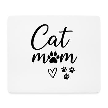 Katze Mama Katzenliebhaber Katze Mama - Mousepad (Querformat) - Weiß - Vorne