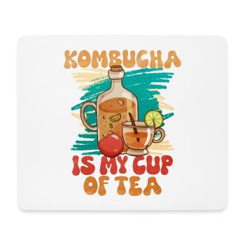 Kombucha is my cup of tea - Mouse Pad (horizontal) - white - Front