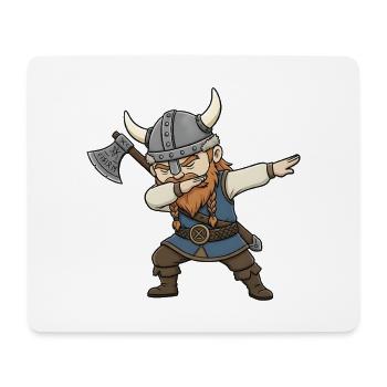 Wikinger Dab - Mousepad (Querformat) - Weiß - Vorne