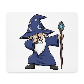 Dabbing Wizard – Funny Wizard Design - Mouse Pad (horizontal) - white - Front