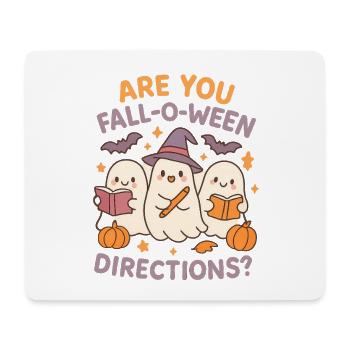Êtes-vous Fall-O-Ween Directions Cadeaux amusants pour les enseignants - Tapis de souris (format paysage) - blanc - Devant