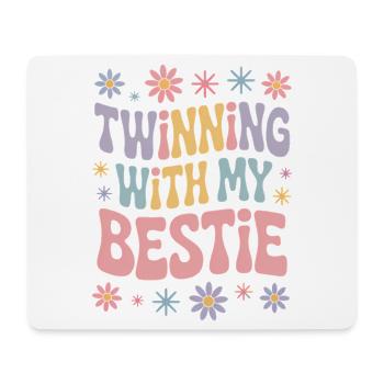 Best Friend Saying Funny Partner Look Gift - Mouse Pad (horizontal) - white - Front