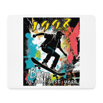 1998 SKAETER Born in the best year - Mousepad (Querformat) - Weiß - Vorne