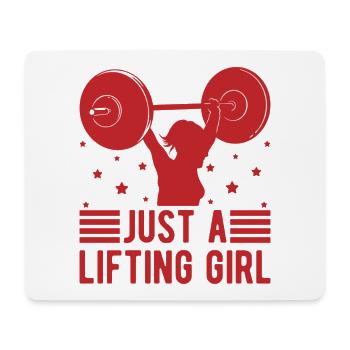 Motivation Fitness Bodybuilder Juste Une Fille De Levage - Tapis de souris (format paysage) - blanc - Devant