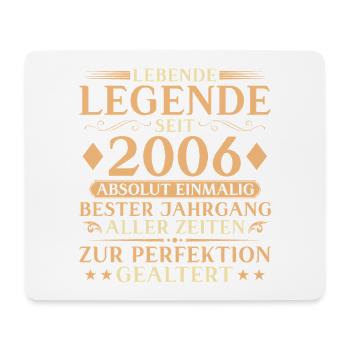 Jahrgang 2006 Geburtstag 20 Jahre Geschenk - Mousepad (Querformat) - Weiß - Vorne